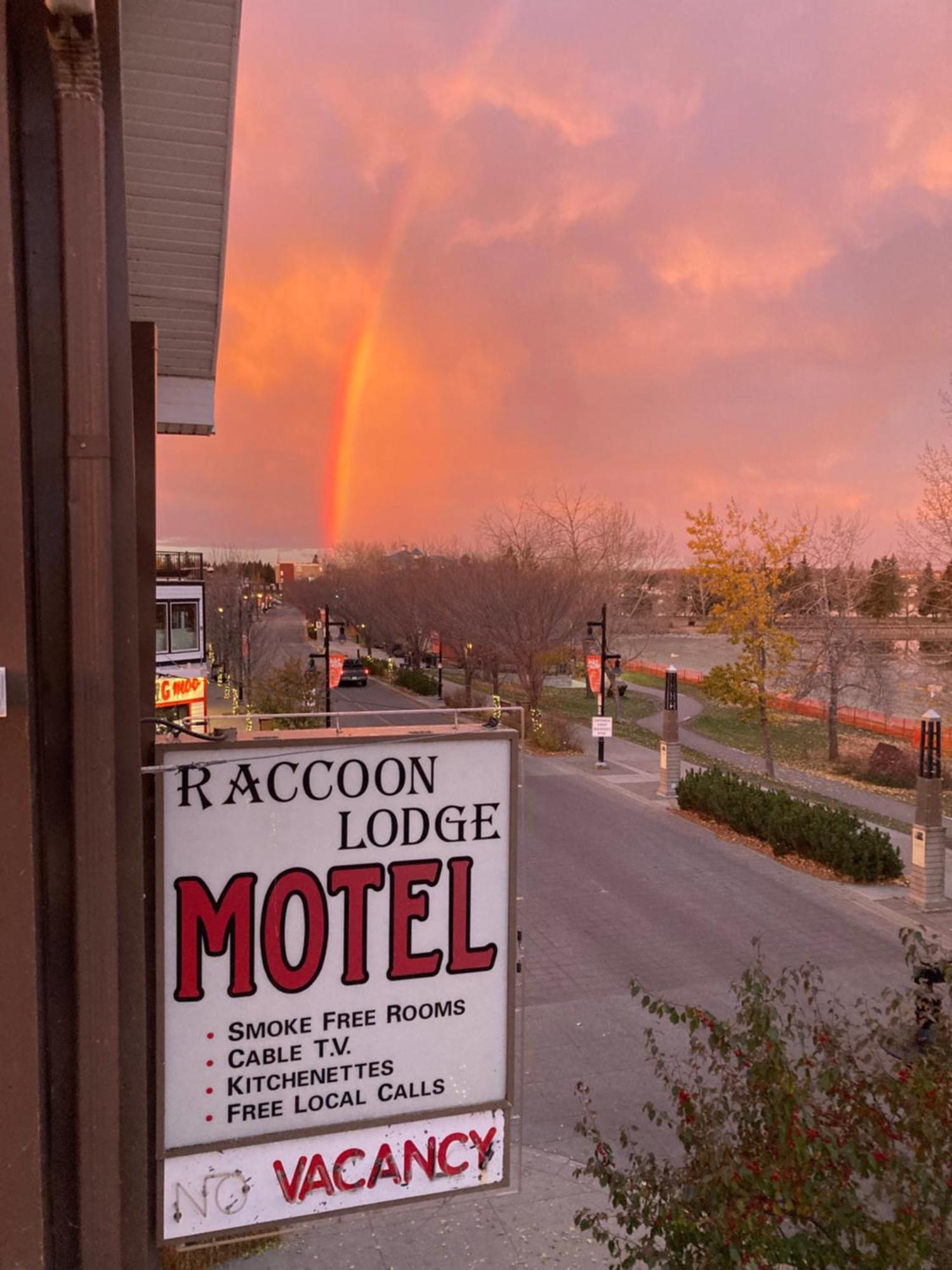 Raccoon Lodge Motel Sylvan Lake Bagian luar foto